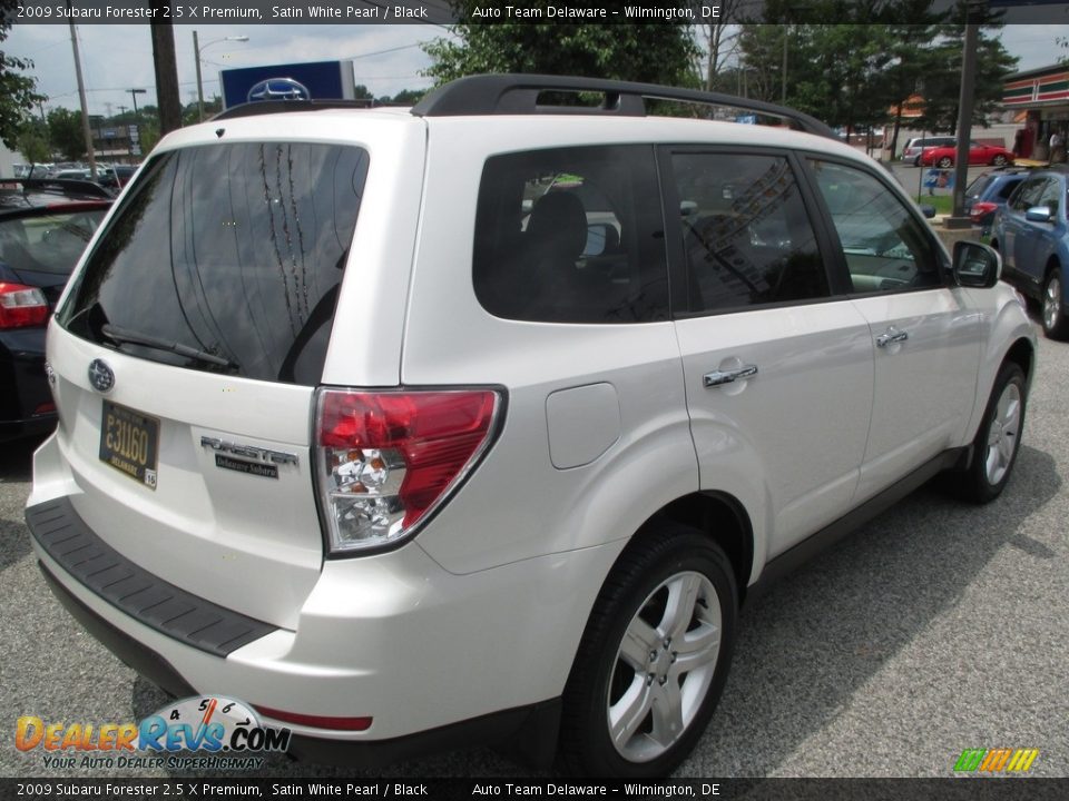2009 Subaru Forester 2.5 X Premium Satin White Pearl / Black Photo #6