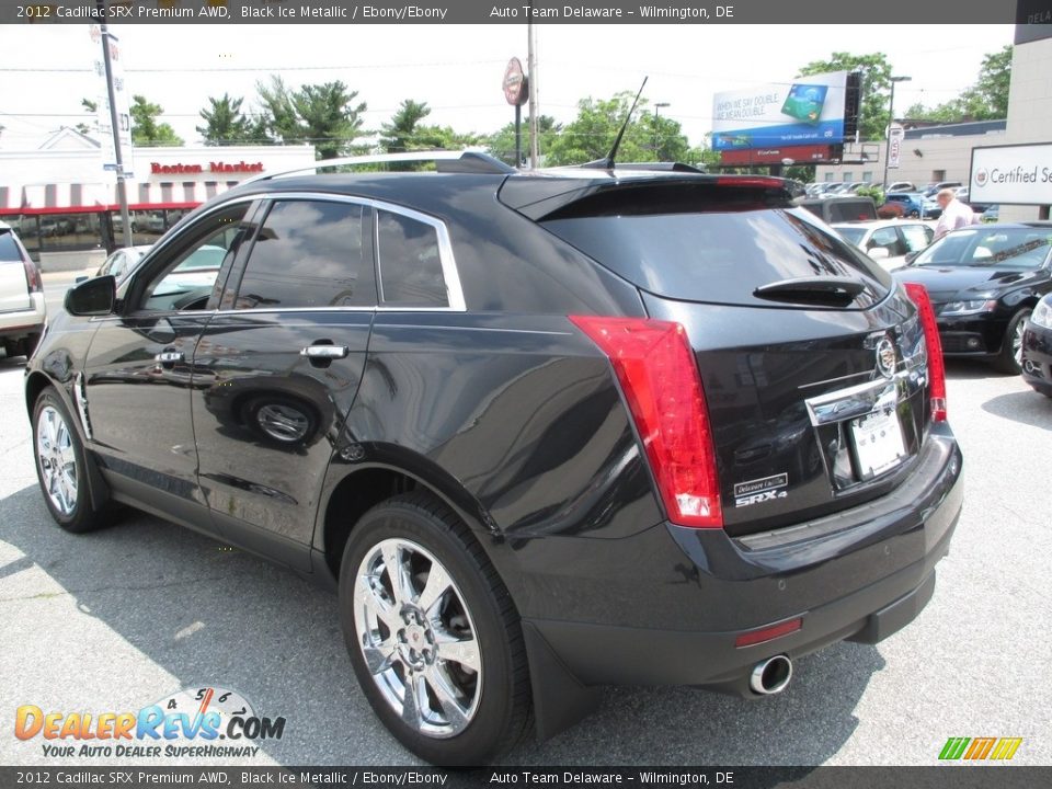 2012 Cadillac SRX Premium AWD Black Ice Metallic / Ebony/Ebony Photo #4