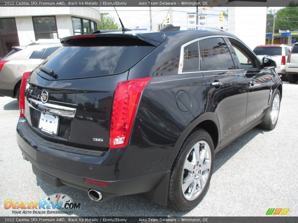 2012 Cadillac SRX Premium AWD Black Ice Metallic / Ebony/Ebony Photo #6