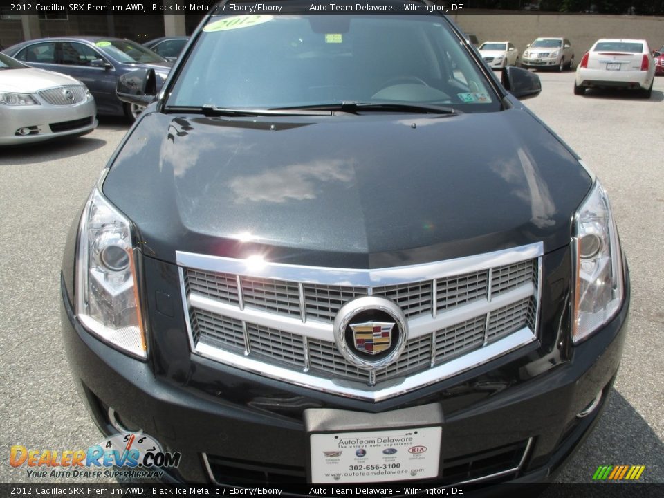 2012 Cadillac SRX Premium AWD Black Ice Metallic / Ebony/Ebony Photo #9