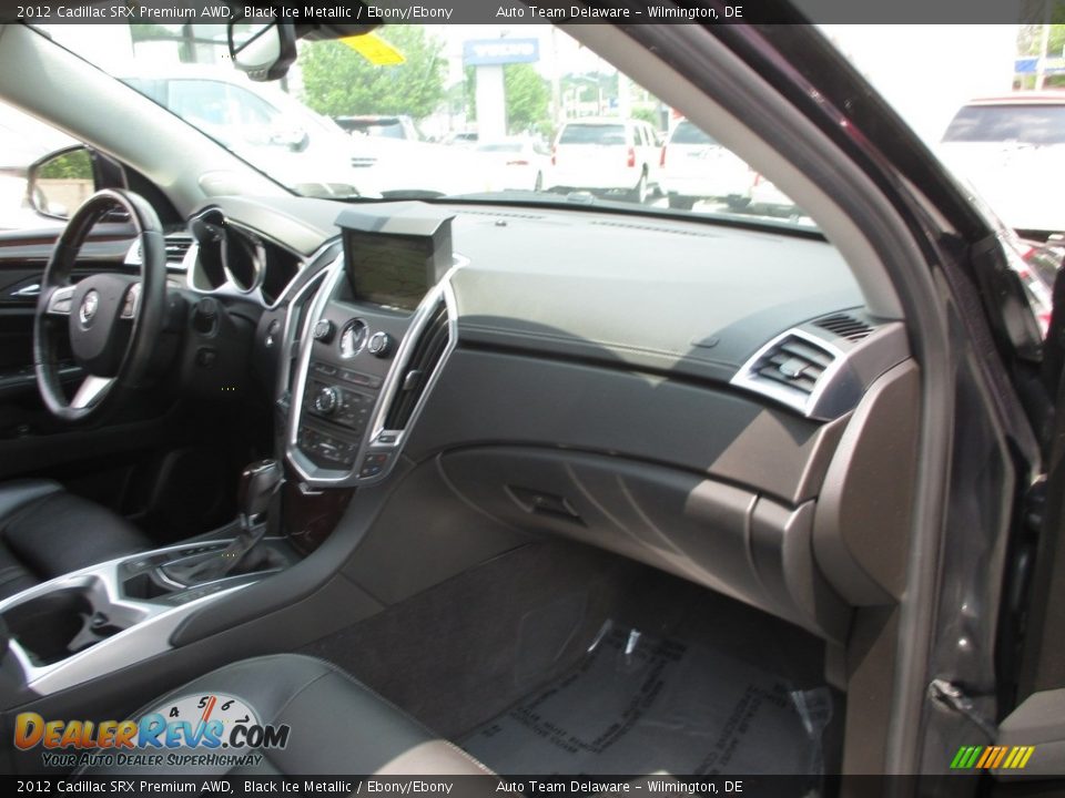 2012 Cadillac SRX Premium AWD Black Ice Metallic / Ebony/Ebony Photo #26