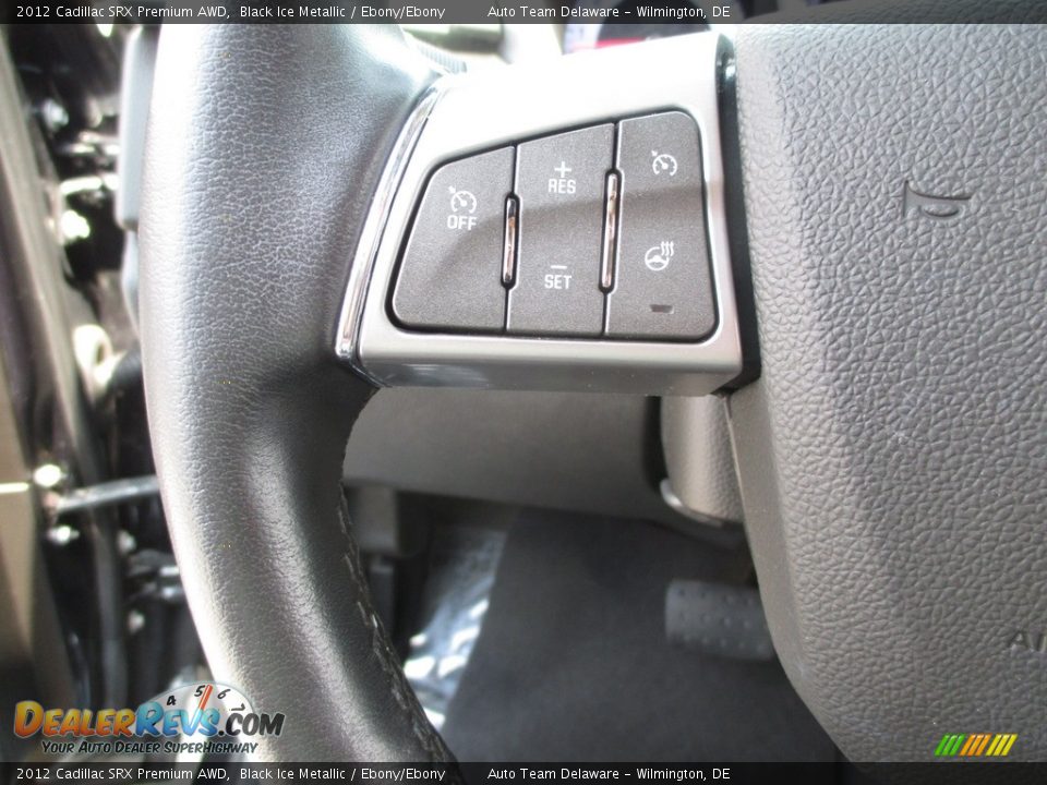 2012 Cadillac SRX Premium AWD Black Ice Metallic / Ebony/Ebony Photo #29