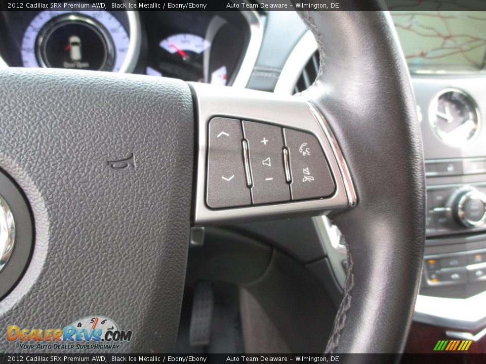 2012 Cadillac SRX Premium AWD Black Ice Metallic / Ebony/Ebony Photo #30