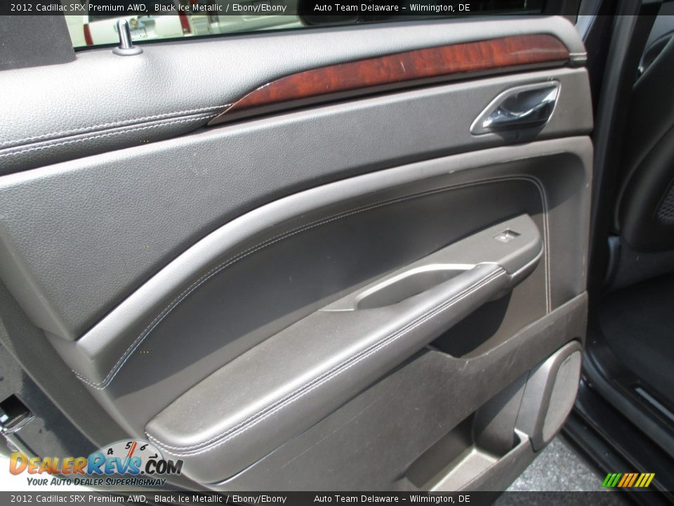 2012 Cadillac SRX Premium AWD Black Ice Metallic / Ebony/Ebony Photo #35
