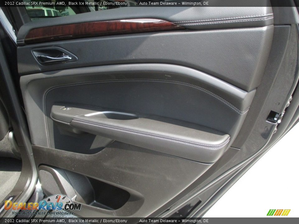 2012 Cadillac SRX Premium AWD Black Ice Metallic / Ebony/Ebony Photo #36