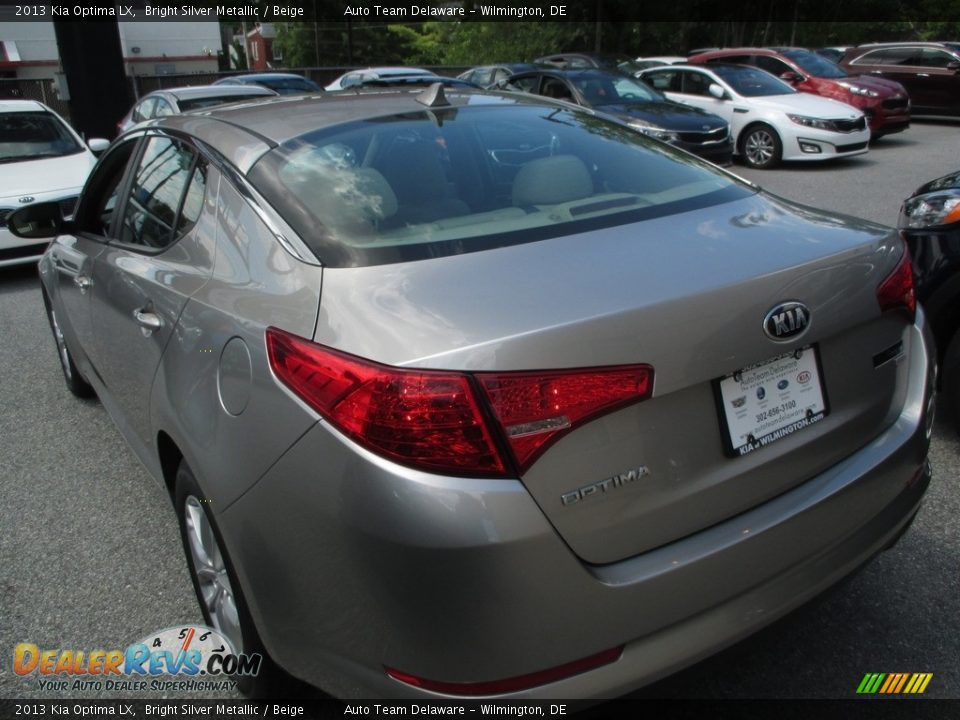 2013 Kia Optima LX Bright Silver Metallic / Beige Photo #4