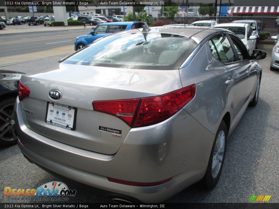 2013 Kia Optima LX Bright Silver Metallic / Beige Photo #6