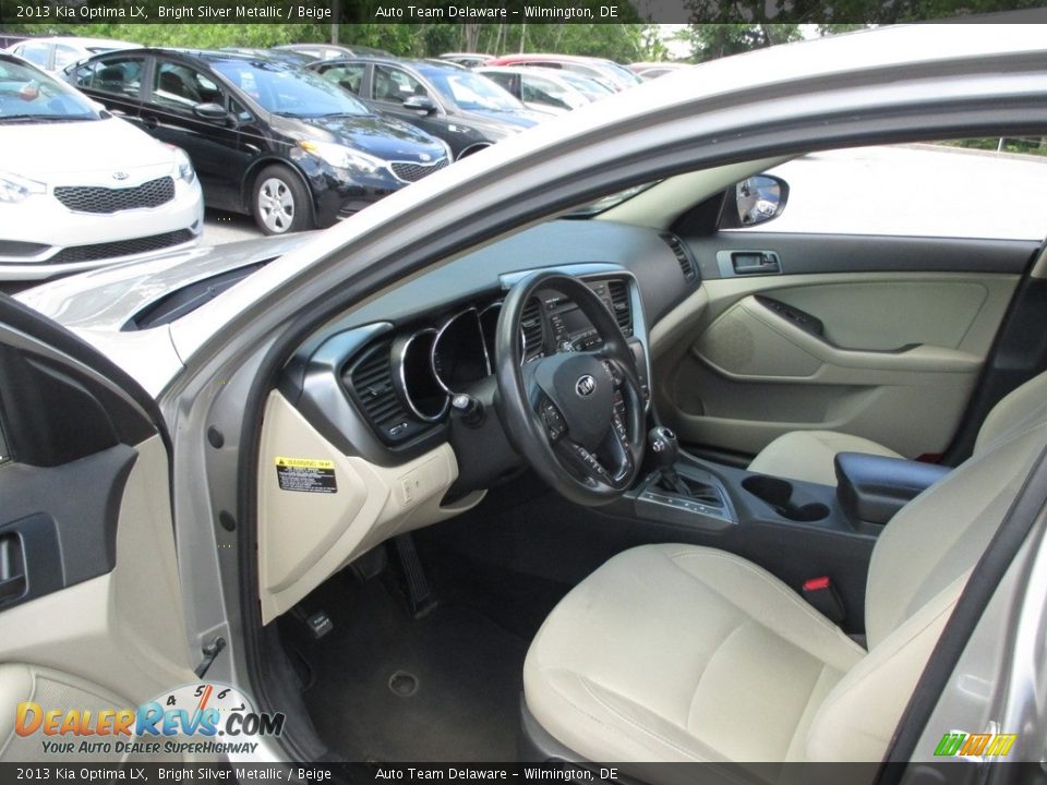 2013 Kia Optima LX Bright Silver Metallic / Beige Photo #10