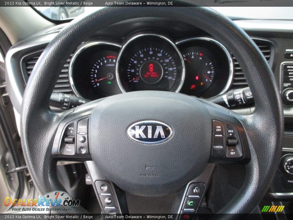 2013 Kia Optima LX Bright Silver Metallic / Beige Photo #12