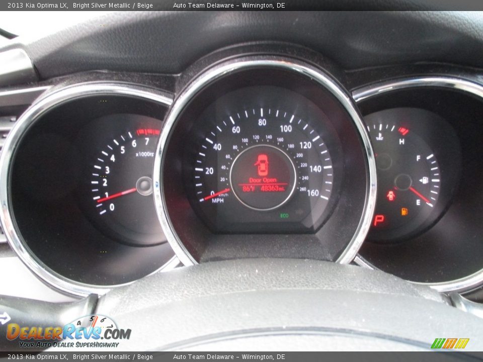2013 Kia Optima LX Bright Silver Metallic / Beige Photo #14