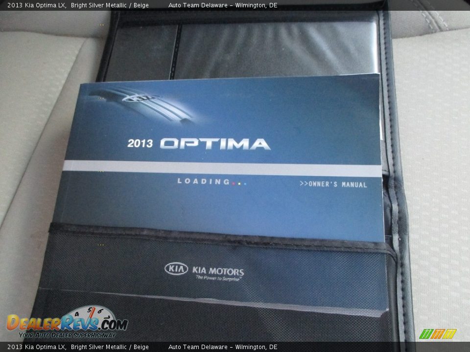 2013 Kia Optima LX Bright Silver Metallic / Beige Photo #28