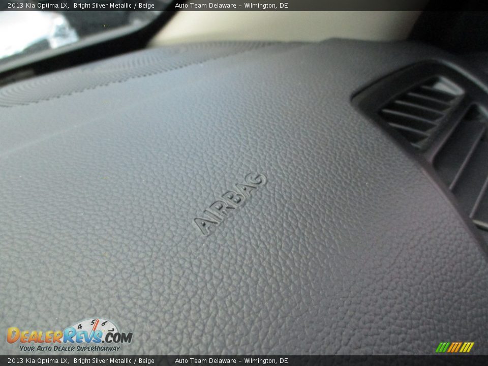 2013 Kia Optima LX Bright Silver Metallic / Beige Photo #31