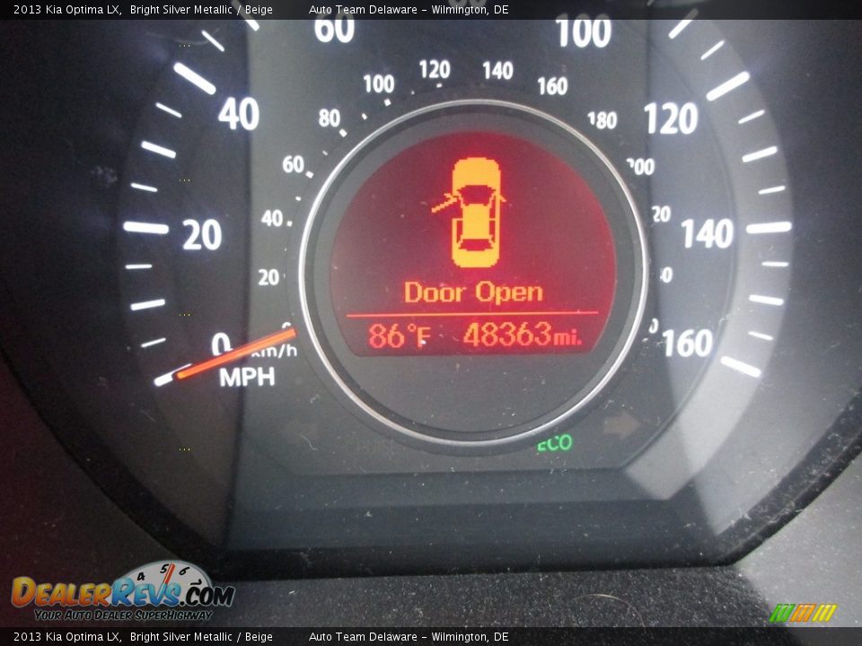 2013 Kia Optima LX Bright Silver Metallic / Beige Photo #32