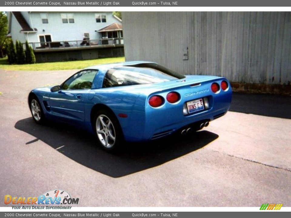 2000 Chevrolet Corvette Coupe Nassau Blue Metallic / Light Oak Photo #3