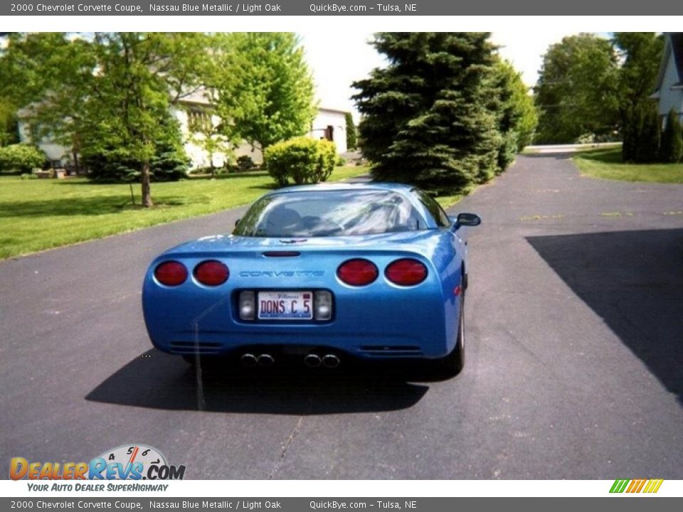 2000 Chevrolet Corvette Coupe Nassau Blue Metallic / Light Oak Photo #4