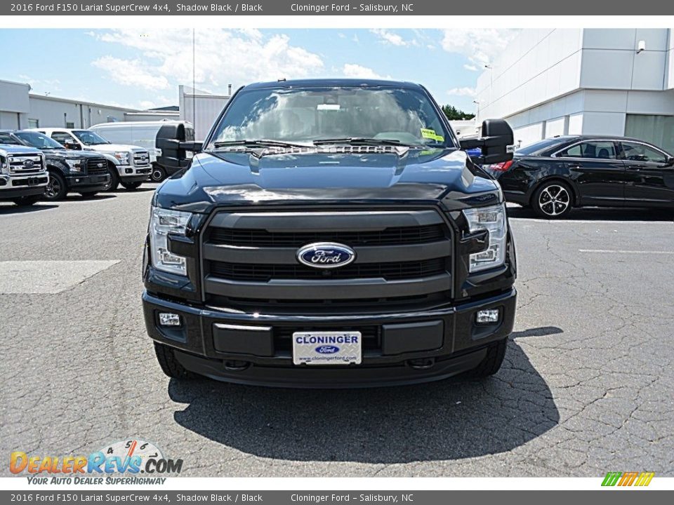 2016 Ford F150 Lariat SuperCrew 4x4 Shadow Black / Black Photo #4