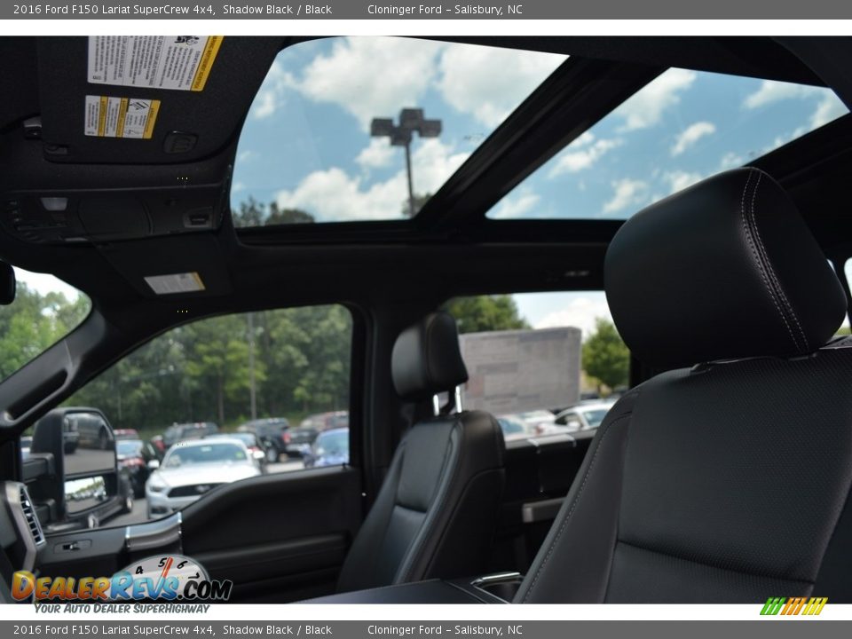 2016 Ford F150 Lariat SuperCrew 4x4 Shadow Black / Black Photo #6