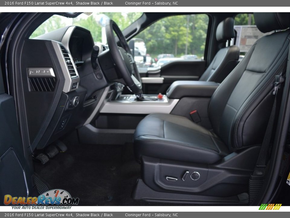 2016 Ford F150 Lariat SuperCrew 4x4 Shadow Black / Black Photo #7