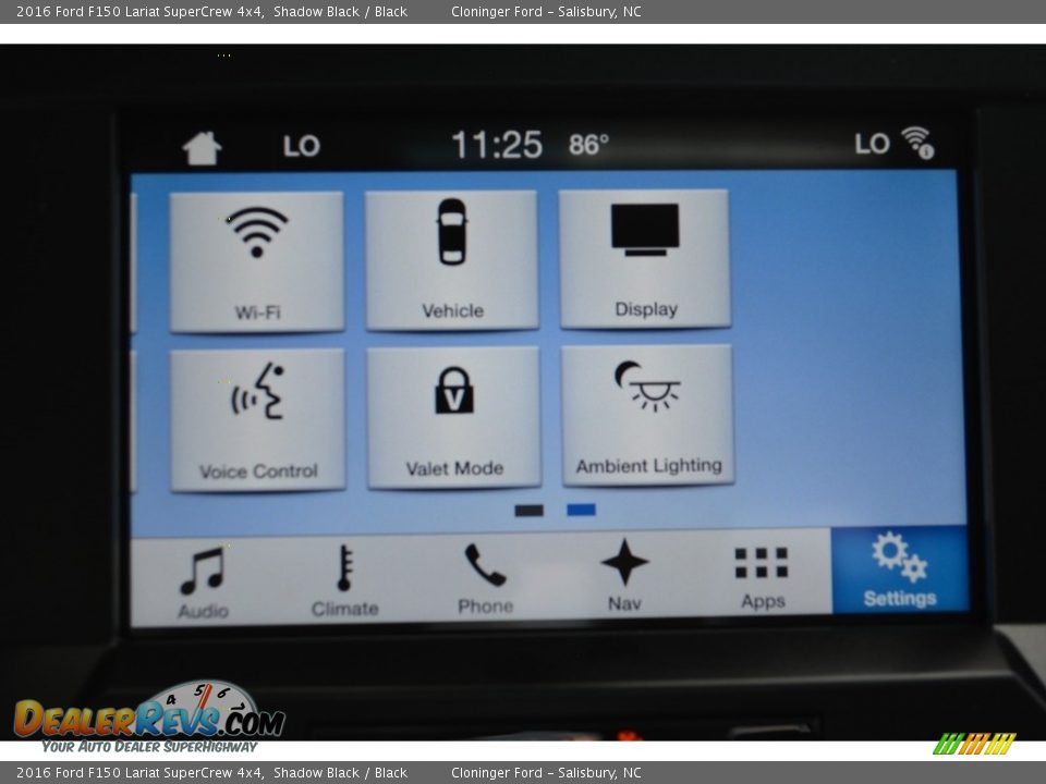 2016 Ford F150 Lariat SuperCrew 4x4 Shadow Black / Black Photo #14