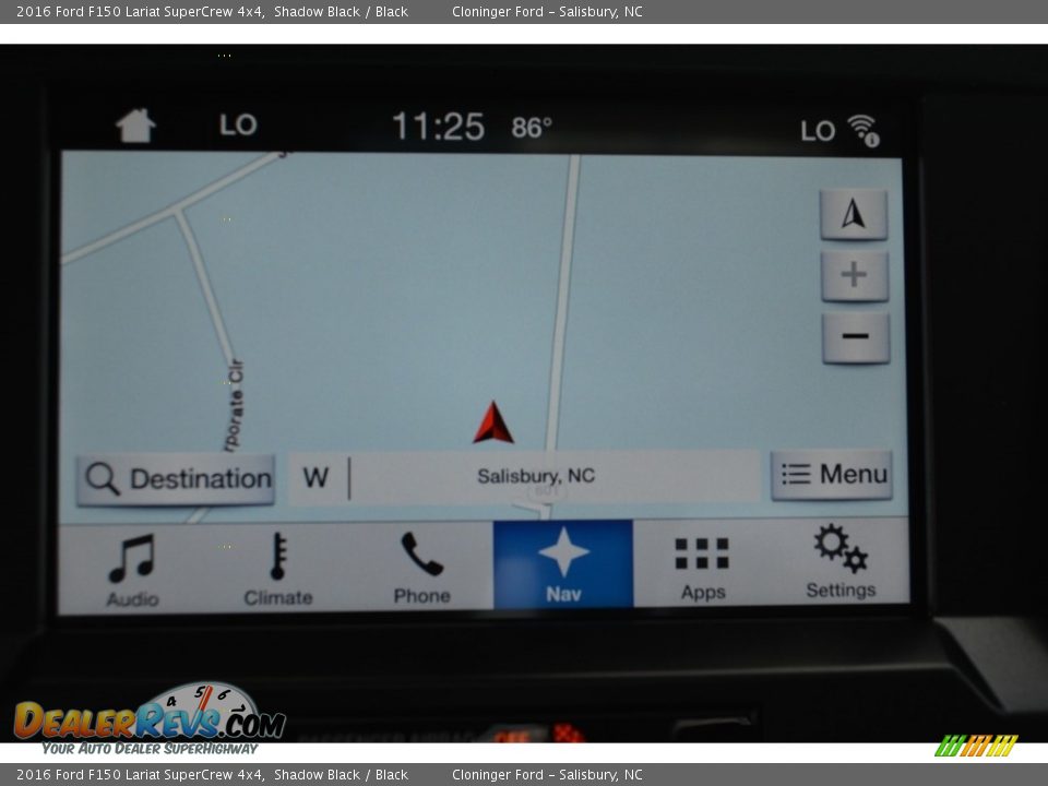 2016 Ford F150 Lariat SuperCrew 4x4 Shadow Black / Black Photo #15