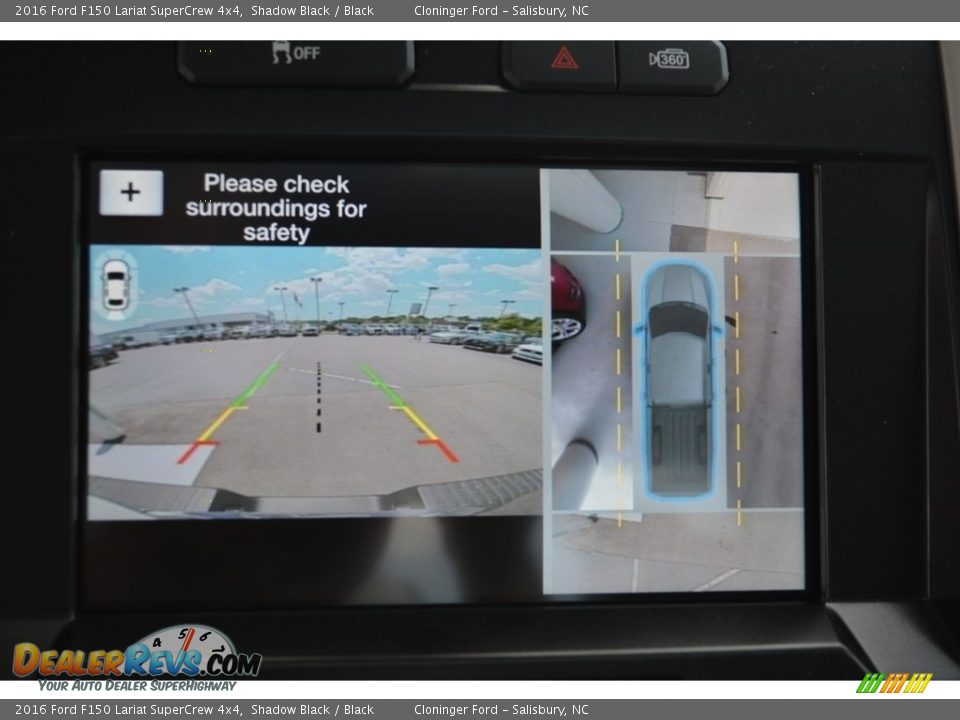 2016 Ford F150 Lariat SuperCrew 4x4 Shadow Black / Black Photo #17