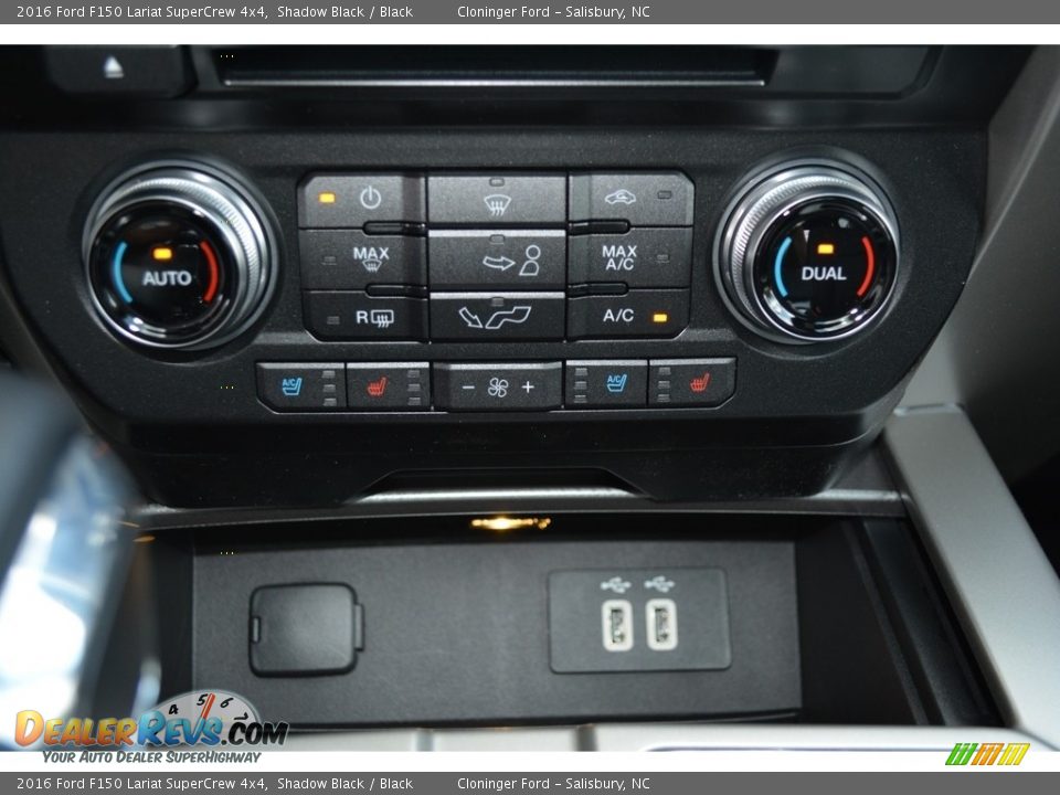 2016 Ford F150 Lariat SuperCrew 4x4 Shadow Black / Black Photo #18