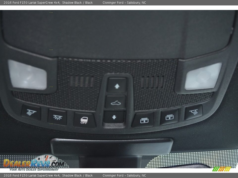 2016 Ford F150 Lariat SuperCrew 4x4 Shadow Black / Black Photo #22