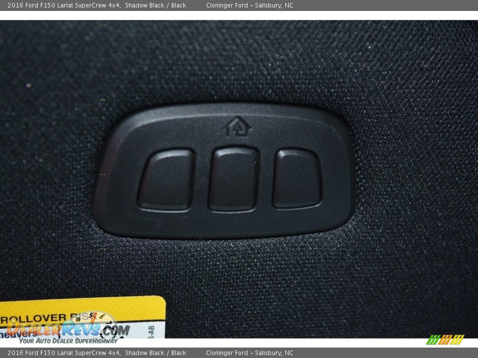 2016 Ford F150 Lariat SuperCrew 4x4 Shadow Black / Black Photo #23