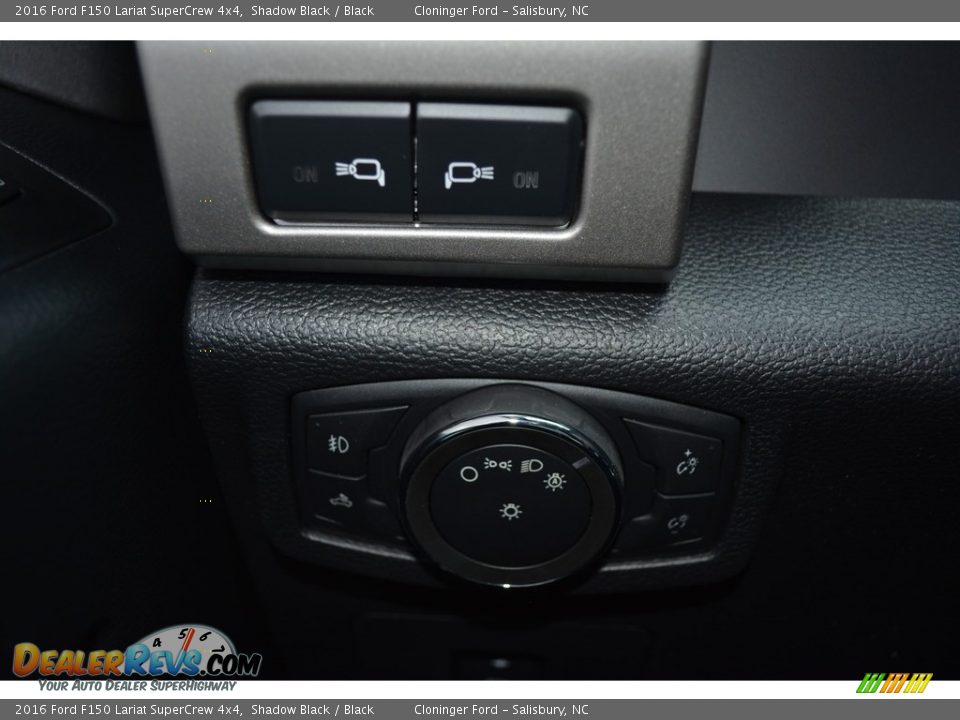2016 Ford F150 Lariat SuperCrew 4x4 Shadow Black / Black Photo #25