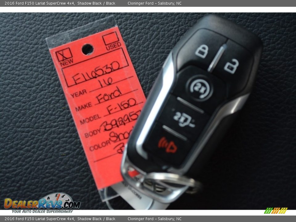 2016 Ford F150 Lariat SuperCrew 4x4 Shadow Black / Black Photo #27