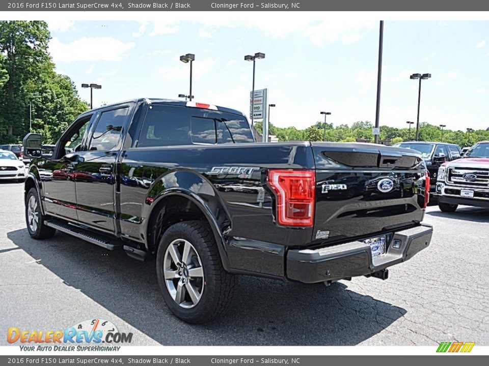 2016 Ford F150 Lariat SuperCrew 4x4 Shadow Black / Black Photo #28