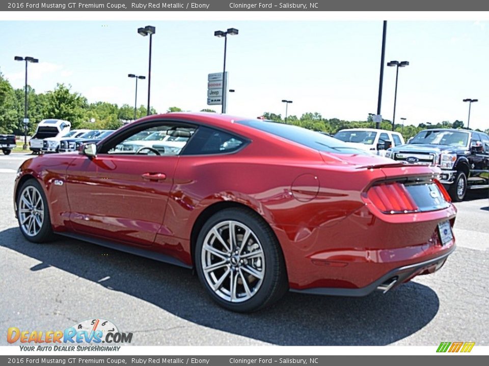 2016 Ford Mustang GT Premium Coupe Ruby Red Metallic / Ebony Photo #20