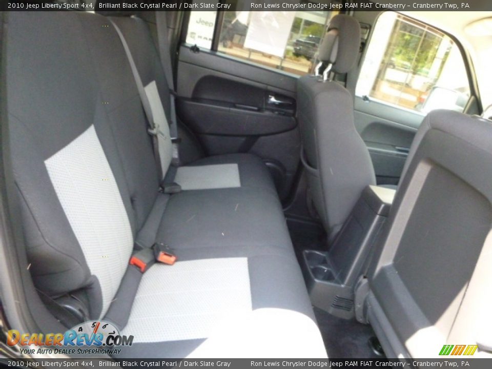 2010 Jeep Liberty Sport 4x4 Brilliant Black Crystal Pearl / Dark Slate Gray Photo #4