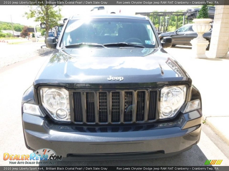 2010 Jeep Liberty Sport 4x4 Brilliant Black Crystal Pearl / Dark Slate Gray Photo #8
