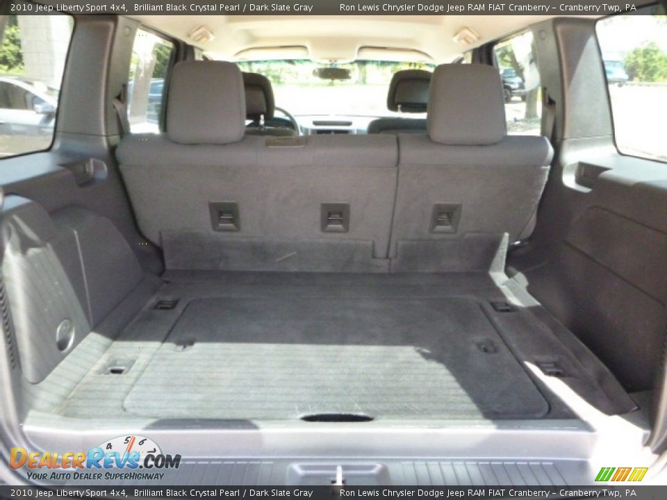 2010 Jeep Liberty Sport 4x4 Brilliant Black Crystal Pearl / Dark Slate Gray Photo #13