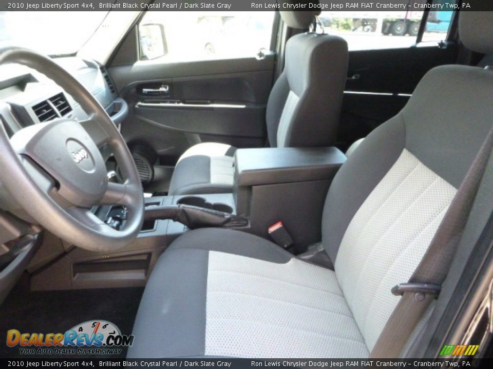 2010 Jeep Liberty Sport 4x4 Brilliant Black Crystal Pearl / Dark Slate Gray Photo #14