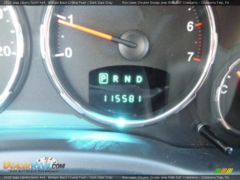2010 Jeep Liberty Sport 4x4 Brilliant Black Crystal Pearl / Dark Slate Gray Photo #19