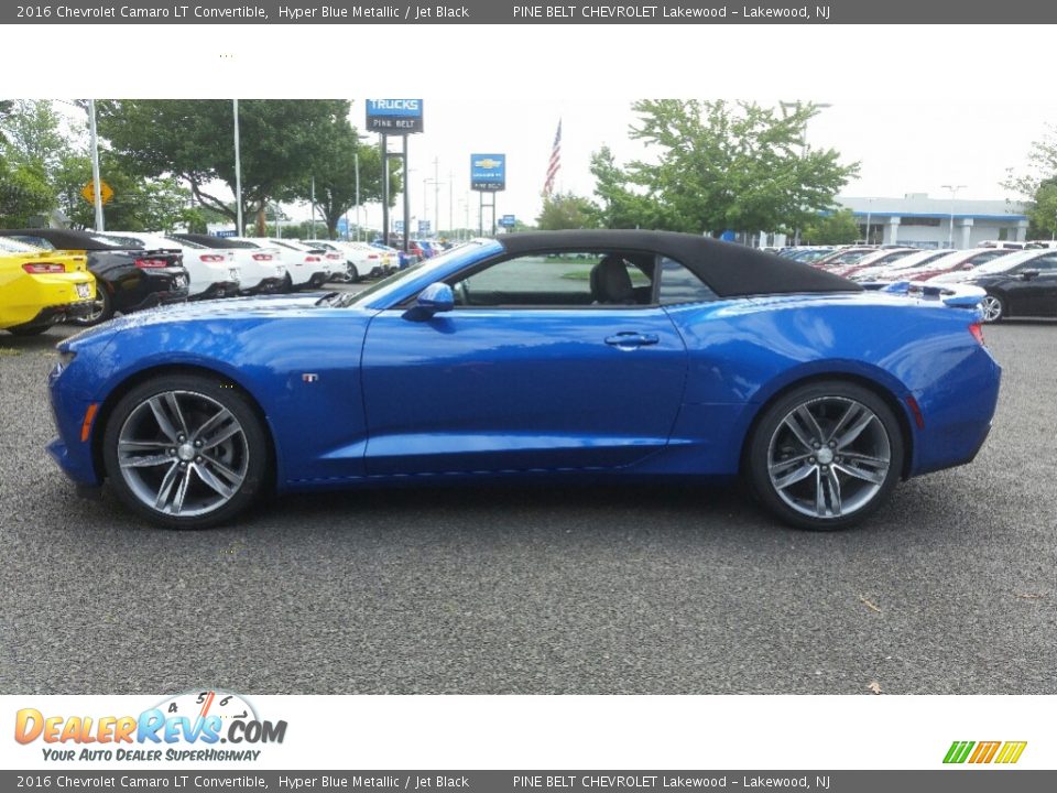 2016 Chevrolet Camaro LT Convertible Hyper Blue Metallic / Jet Black Photo #3