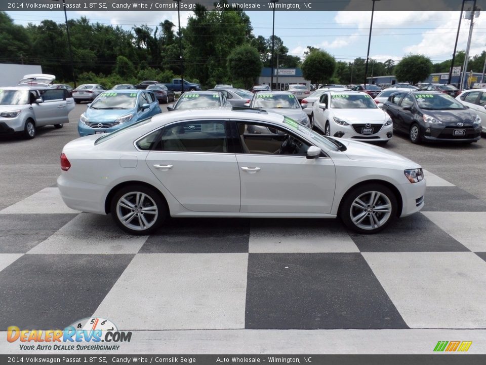 2014 Volkswagen Passat 1.8T SE Candy White / Cornsilk Beige Photo #3