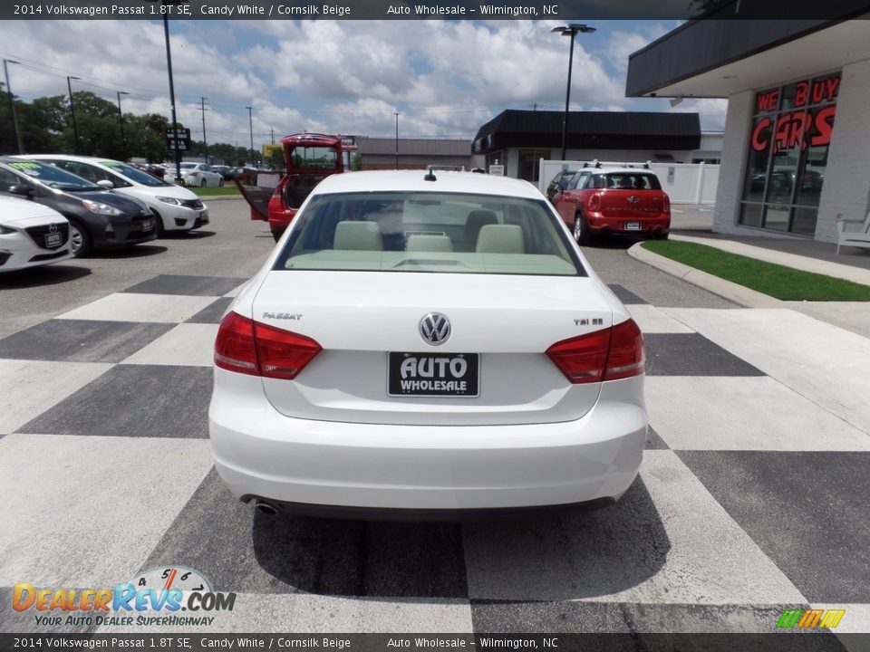2014 Volkswagen Passat 1.8T SE Candy White / Cornsilk Beige Photo #4