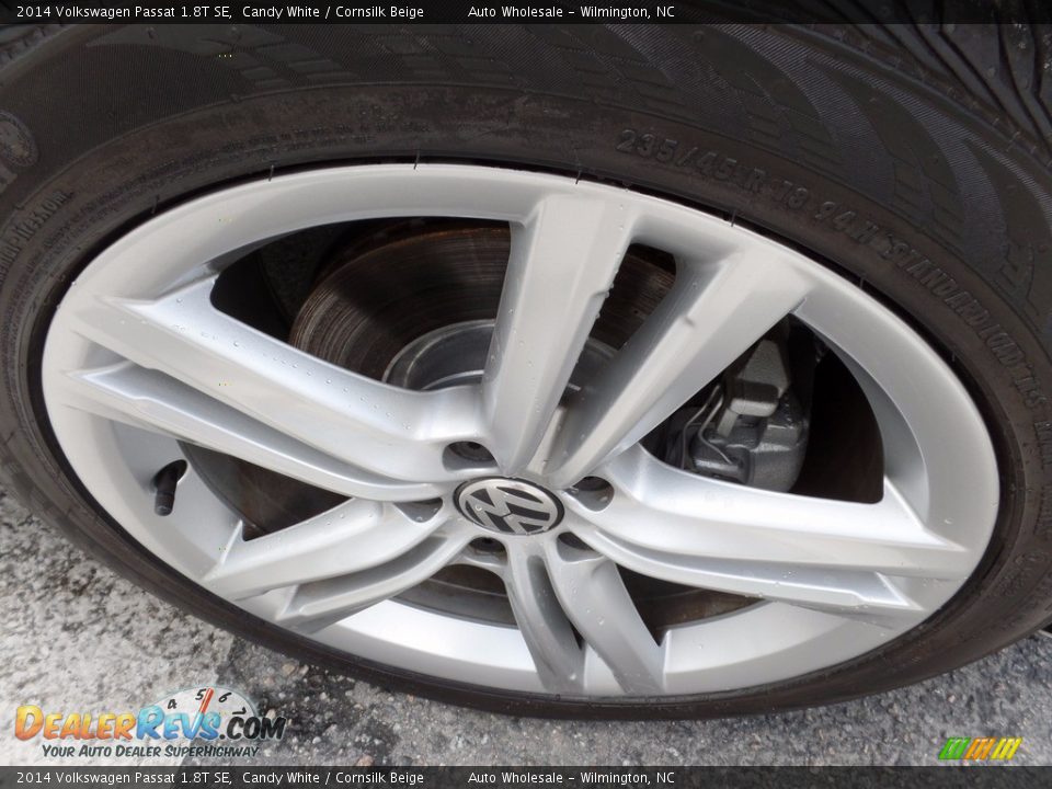 2014 Volkswagen Passat 1.8T SE Candy White / Cornsilk Beige Photo #7