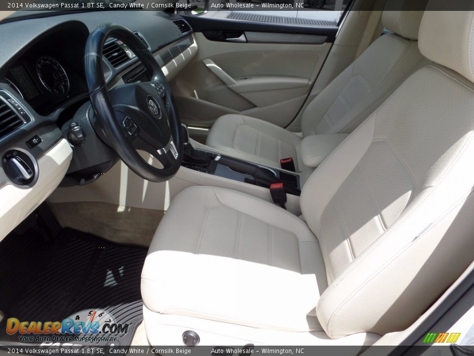 2014 Volkswagen Passat 1.8T SE Candy White / Cornsilk Beige Photo #11