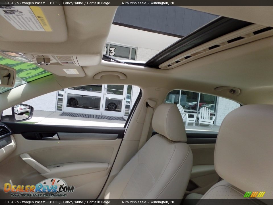 2014 Volkswagen Passat 1.8T SE Candy White / Cornsilk Beige Photo #12