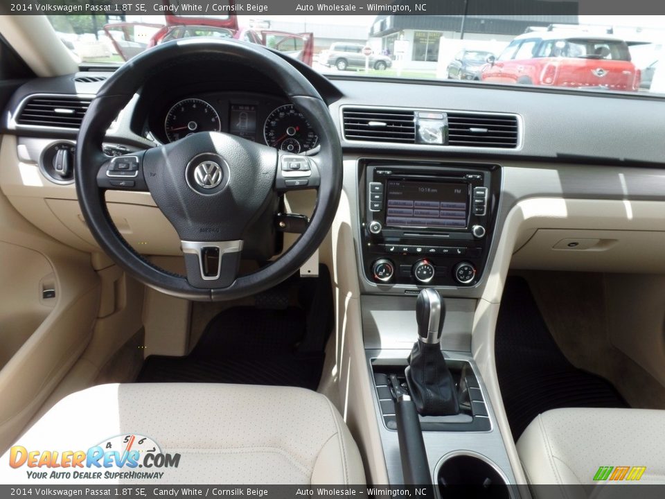 2014 Volkswagen Passat 1.8T SE Candy White / Cornsilk Beige Photo #16