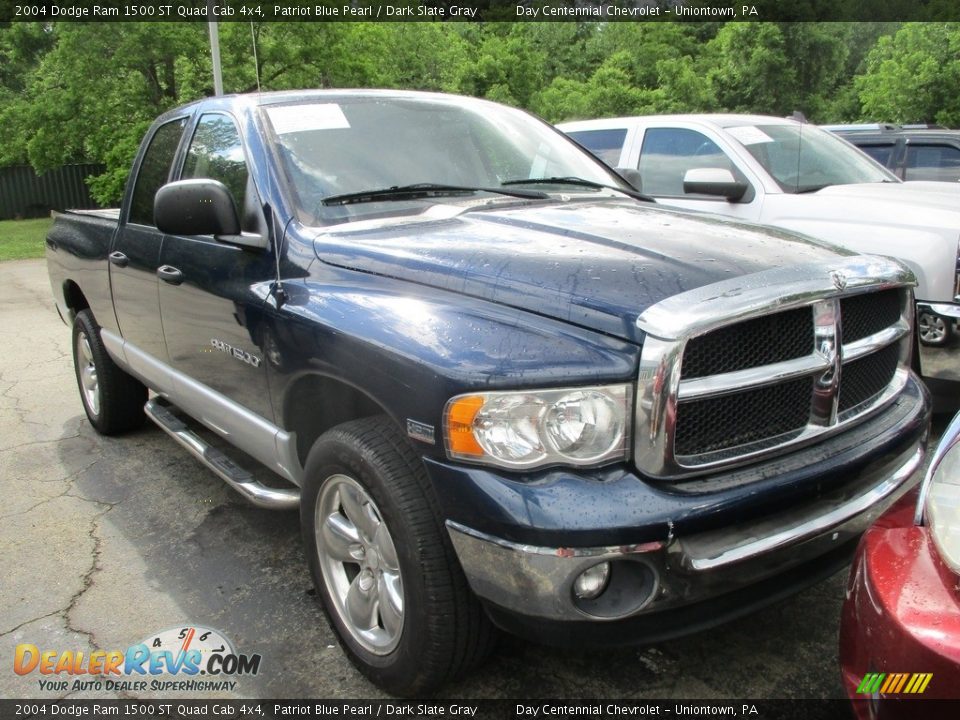 2004 Dodge Ram 1500 ST Quad Cab 4x4 Patriot Blue Pearl / Dark Slate Gray Photo #4