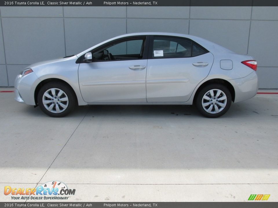 2016 Toyota Corolla LE Classic Silver Metallic / Ash Photo #6