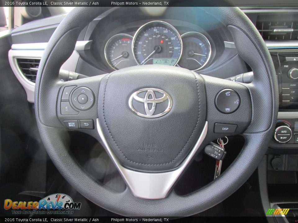 2016 Toyota Corolla LE Classic Silver Metallic / Ash Photo #28