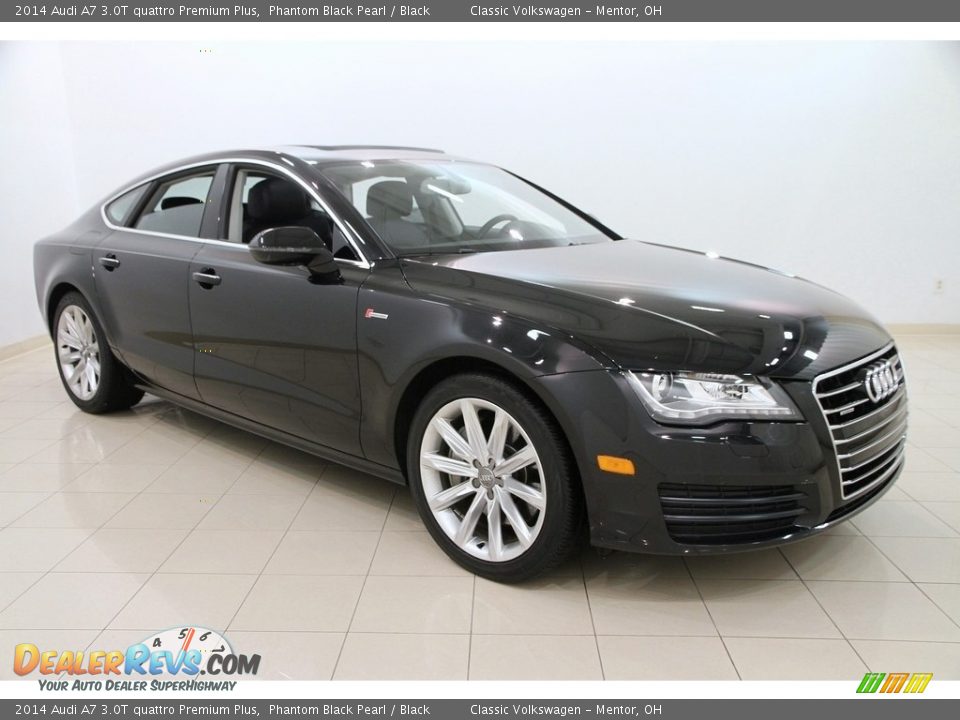 2014 Audi A7 3.0T quattro Premium Plus Phantom Black Pearl / Black Photo #1