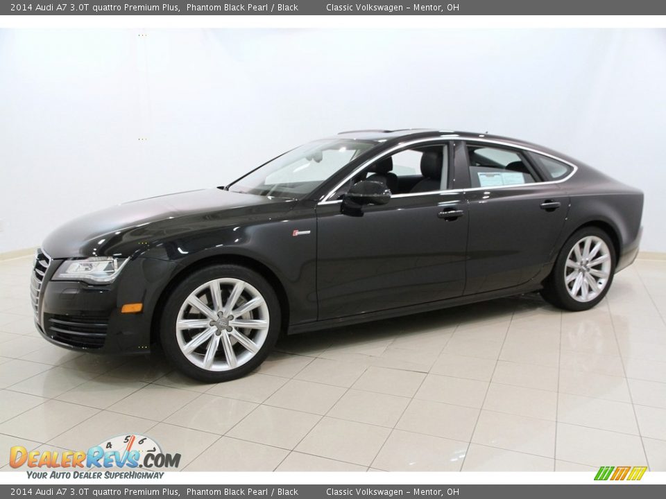 2014 Audi A7 3.0T quattro Premium Plus Phantom Black Pearl / Black Photo #3