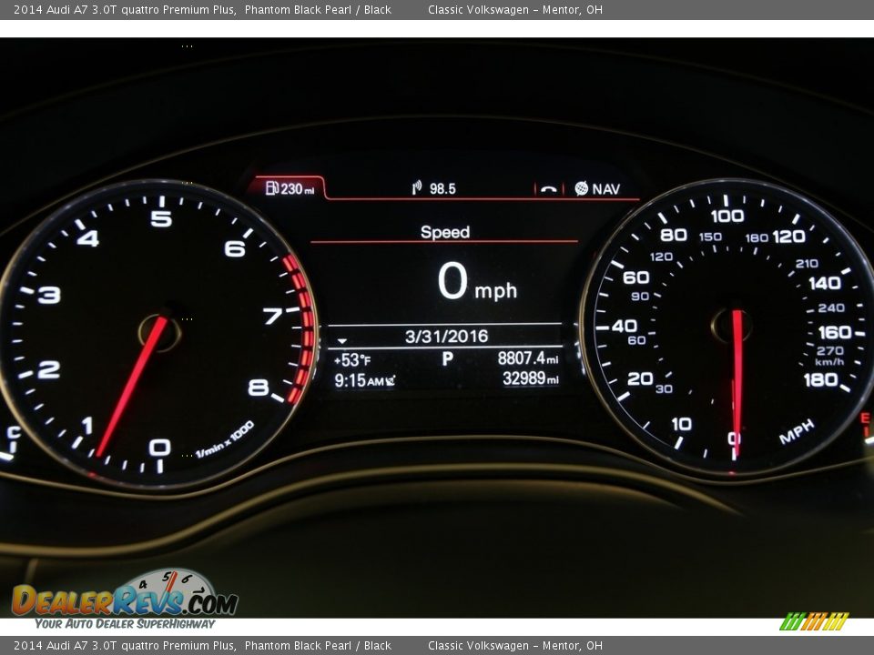 2014 Audi A7 3.0T quattro Premium Plus Phantom Black Pearl / Black Photo #8